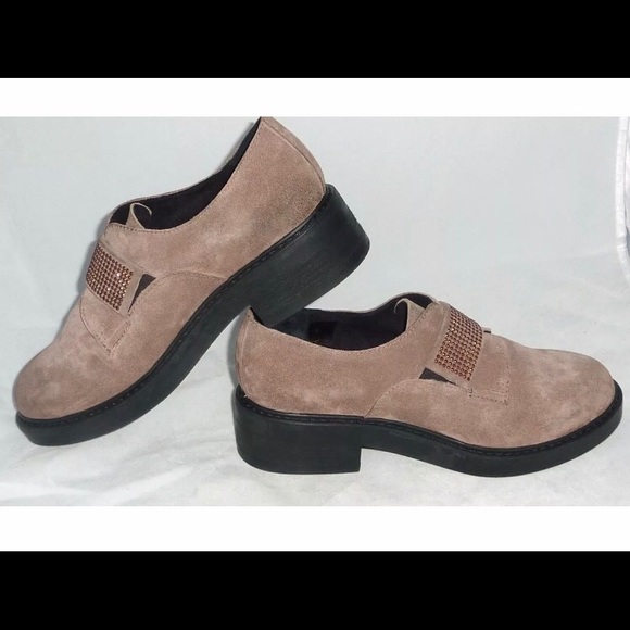 Mannas women Embellished Block heel Beige loafers  9.5 - Picture 4 of 8